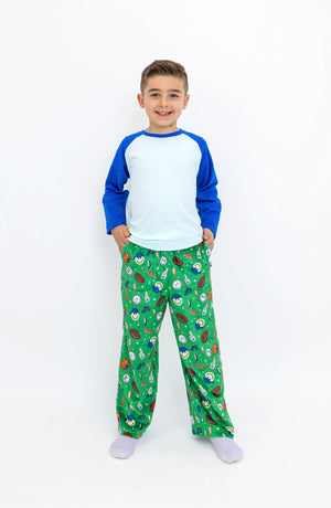 Boys Happy Sports Plush Pants