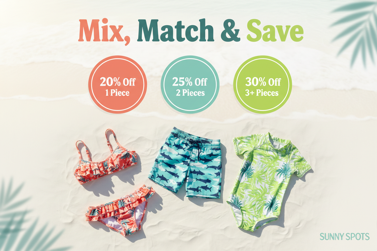 Mix & Match Any Styles | Save 20% on 1 : 25% on 2 : 30% on 3