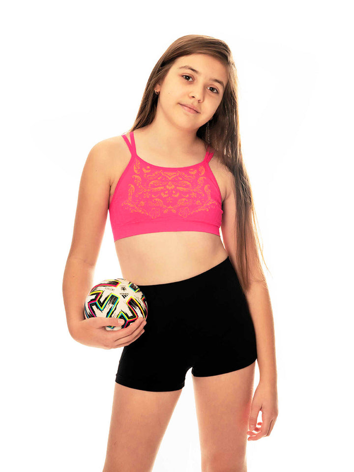girls seamless activewear sports bra