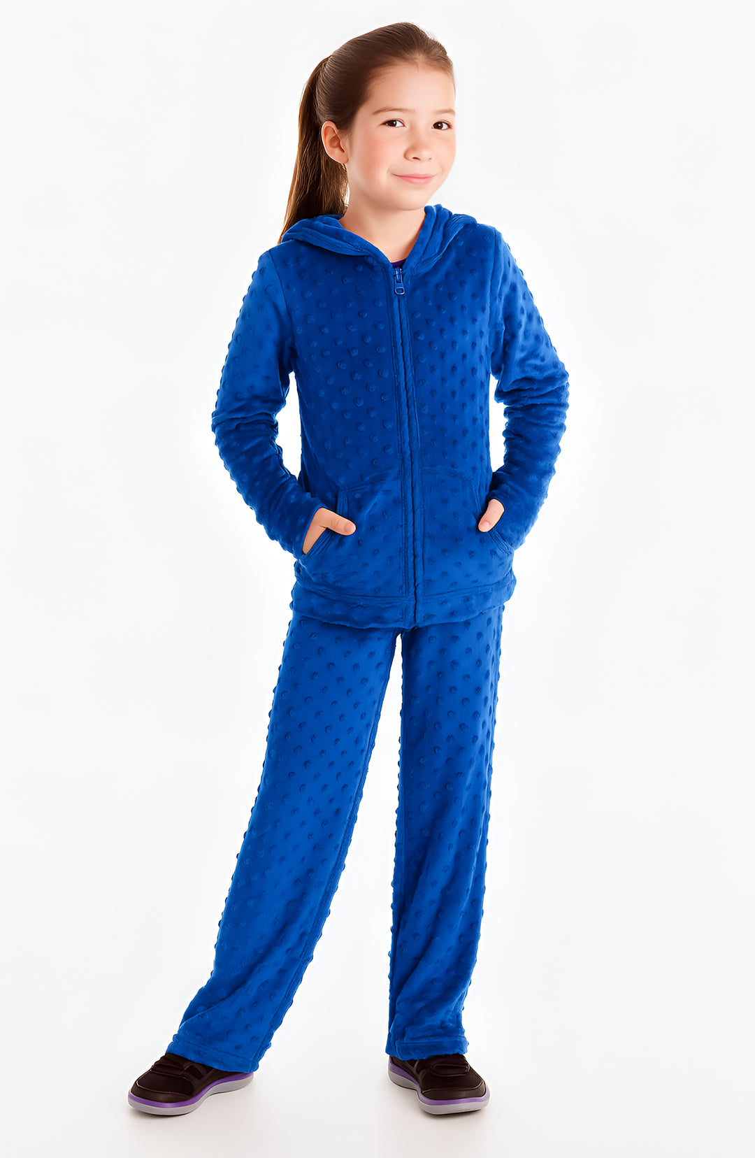 Minky Bubble Pant - Navy