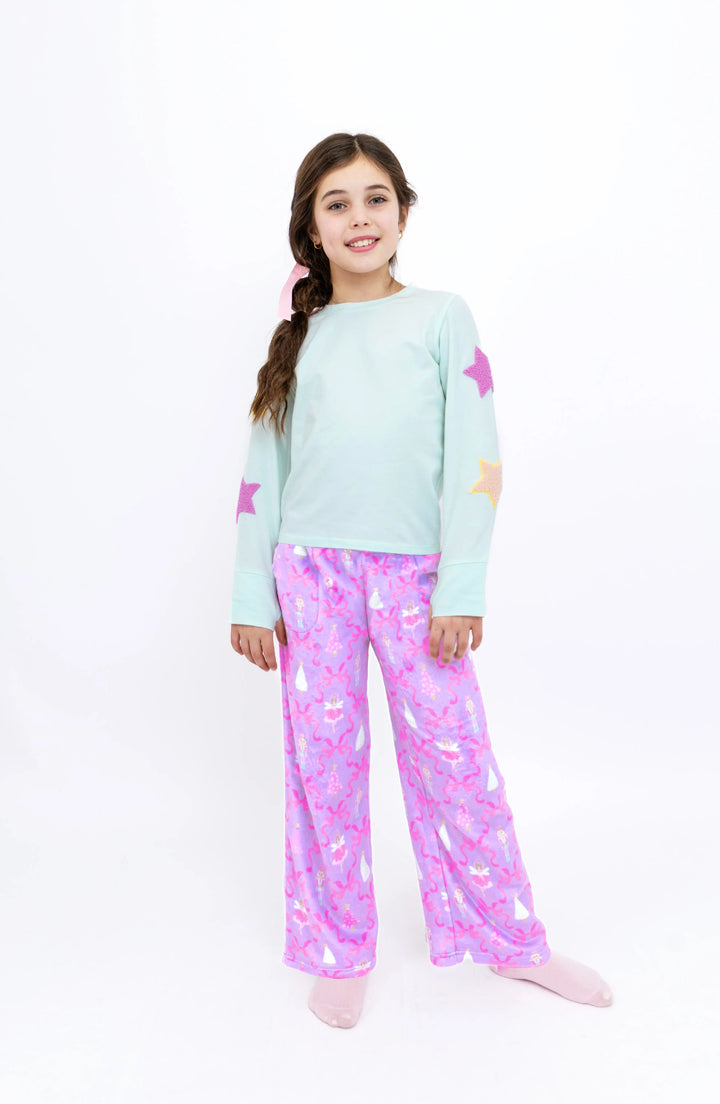Nutcracker Ballet Print Plush Pants