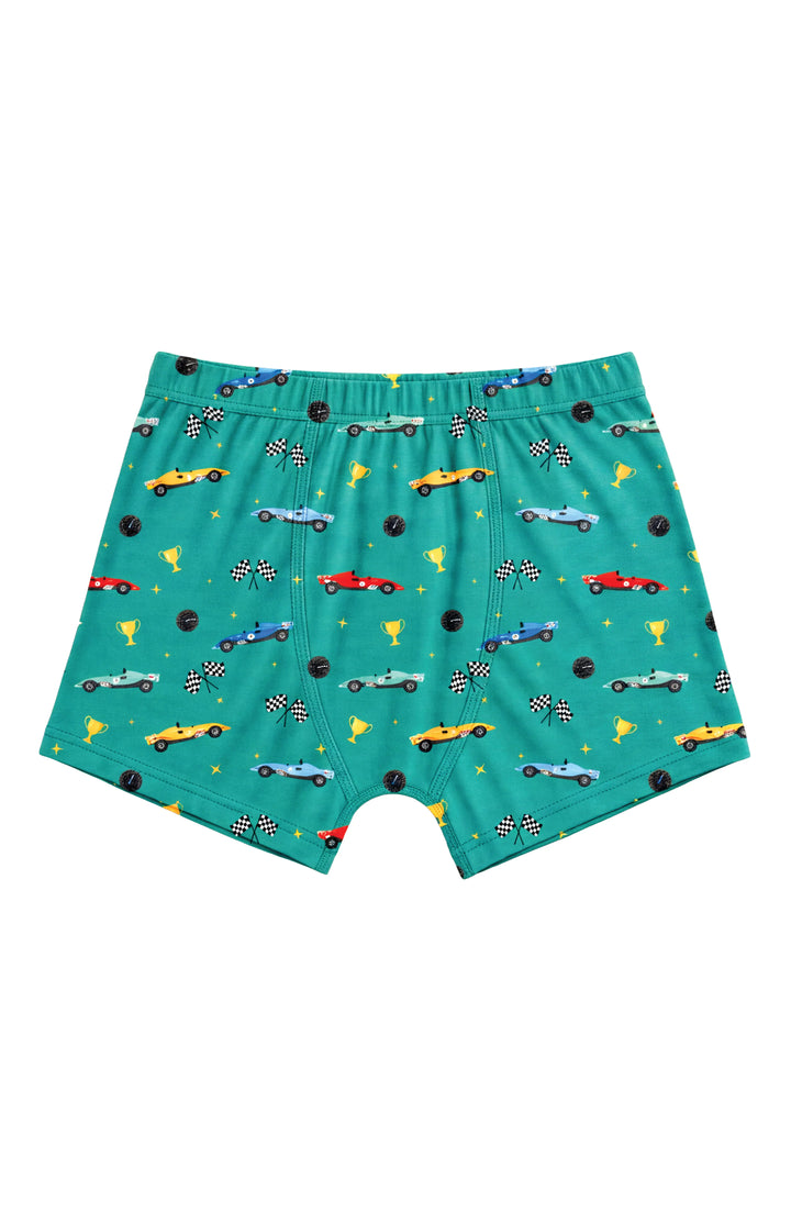 3 Pc Set Boys Boxer Briefs - Race Cars