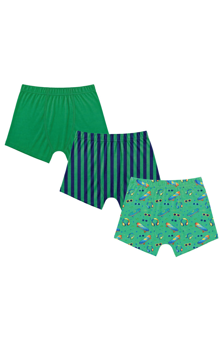 3 Pcs Set Boys Boxer Briefs - Skateboards