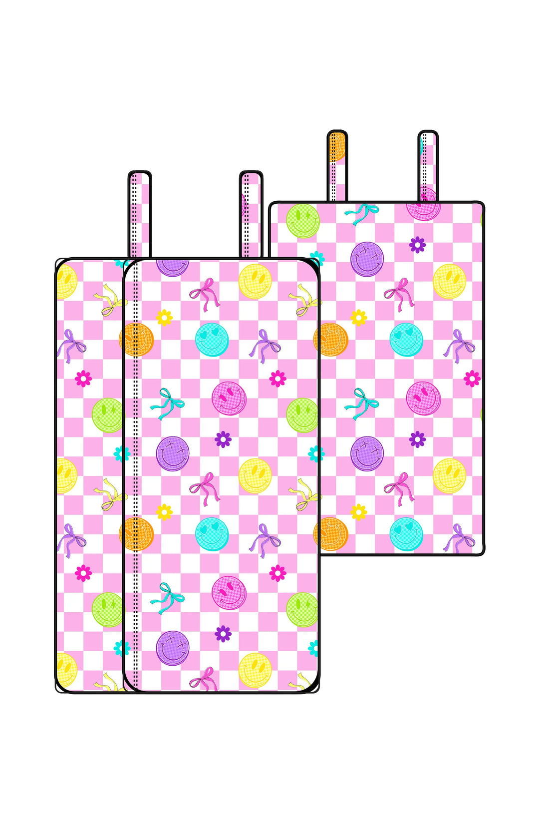 2PC Prepack Plush Spa Wrap - Happy Faces