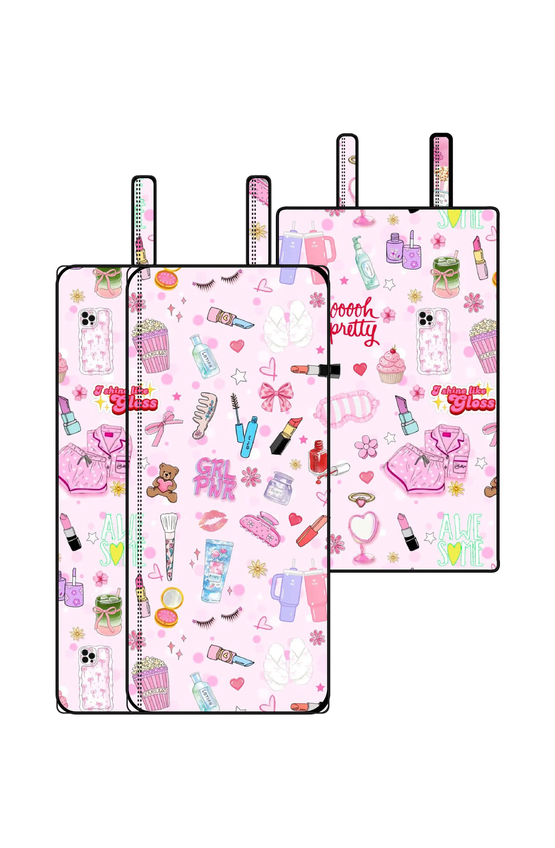 2PC Prepack Plush Spa Wrap - Spa Print