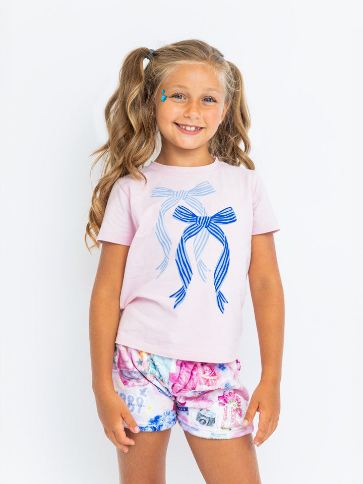 Pop Princess Printed Plush Blanket, Lounge Short and T-shirts Gift Set