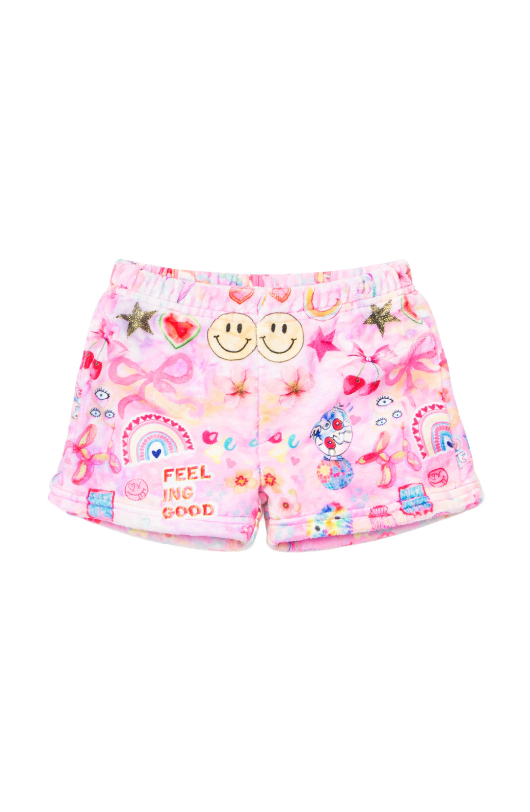Plush Happy Collage Loungewear Shorts