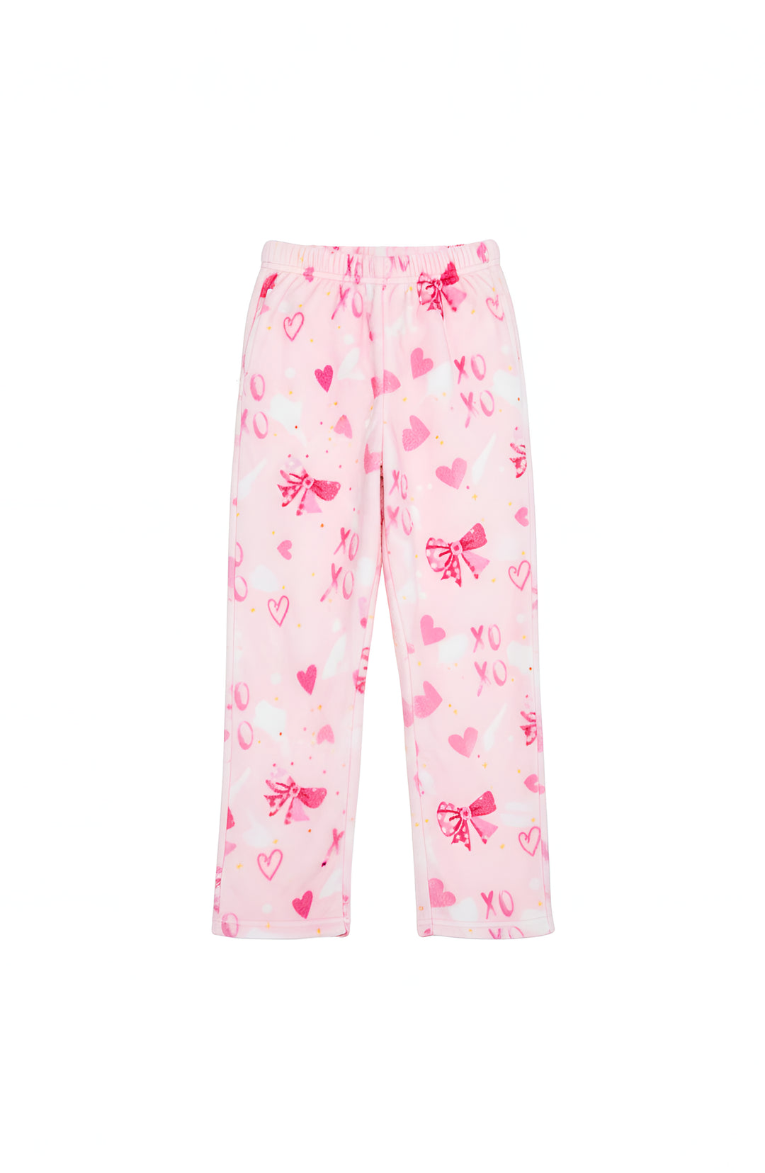 Plush Bow Print Loungewear pant