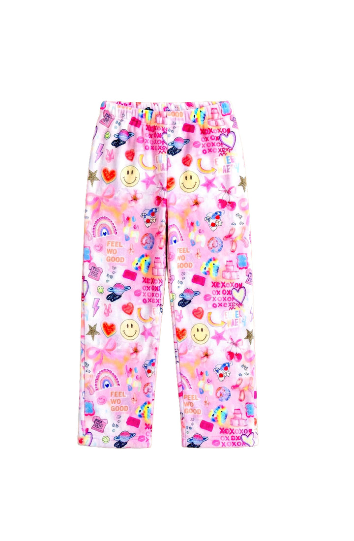 Plush Happy Collage Loungewear pant