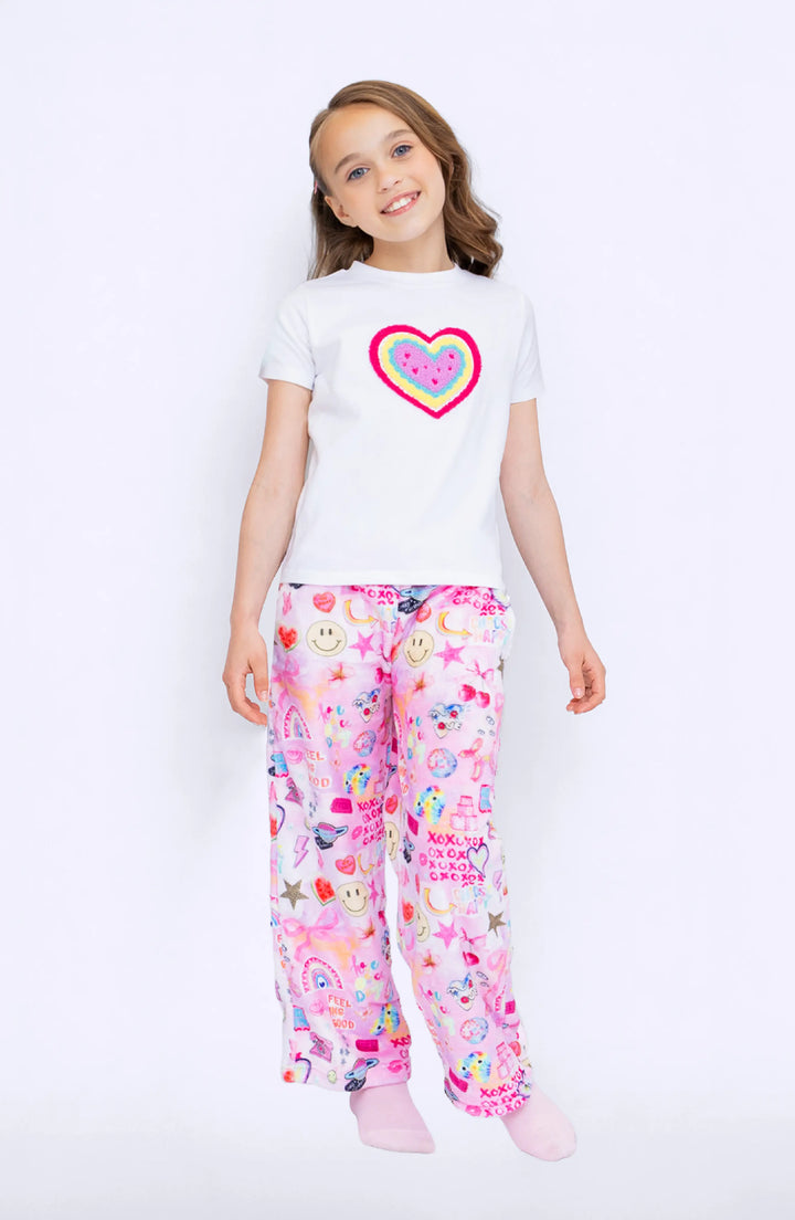 Plush Happy Collage Loungewear pant