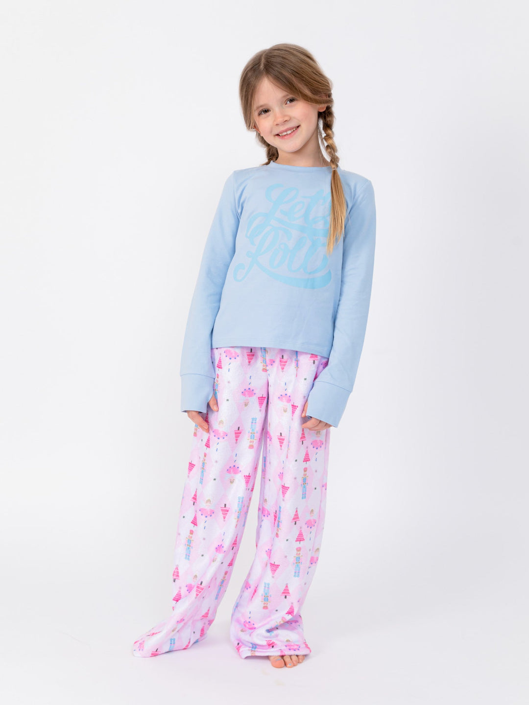 girls graphic t-shirt and lounge pant set