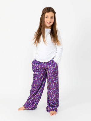Purple Flash Plush Pants