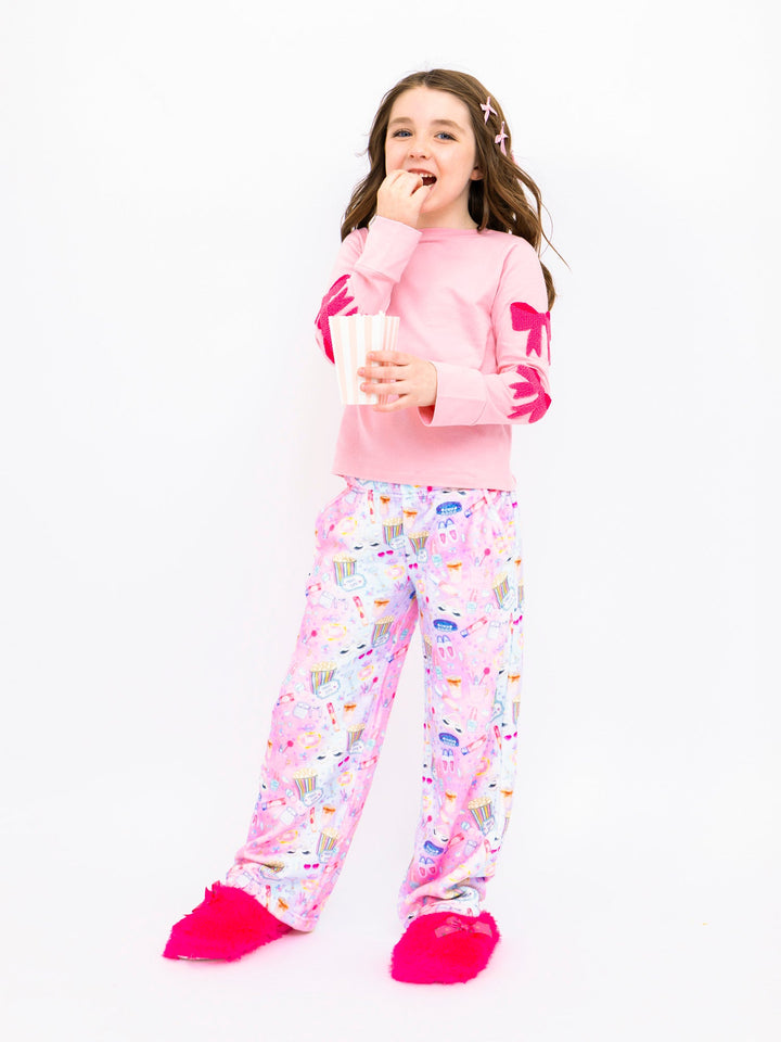 Bow T-Shirt and Sleepover Plush Pant Gift Set