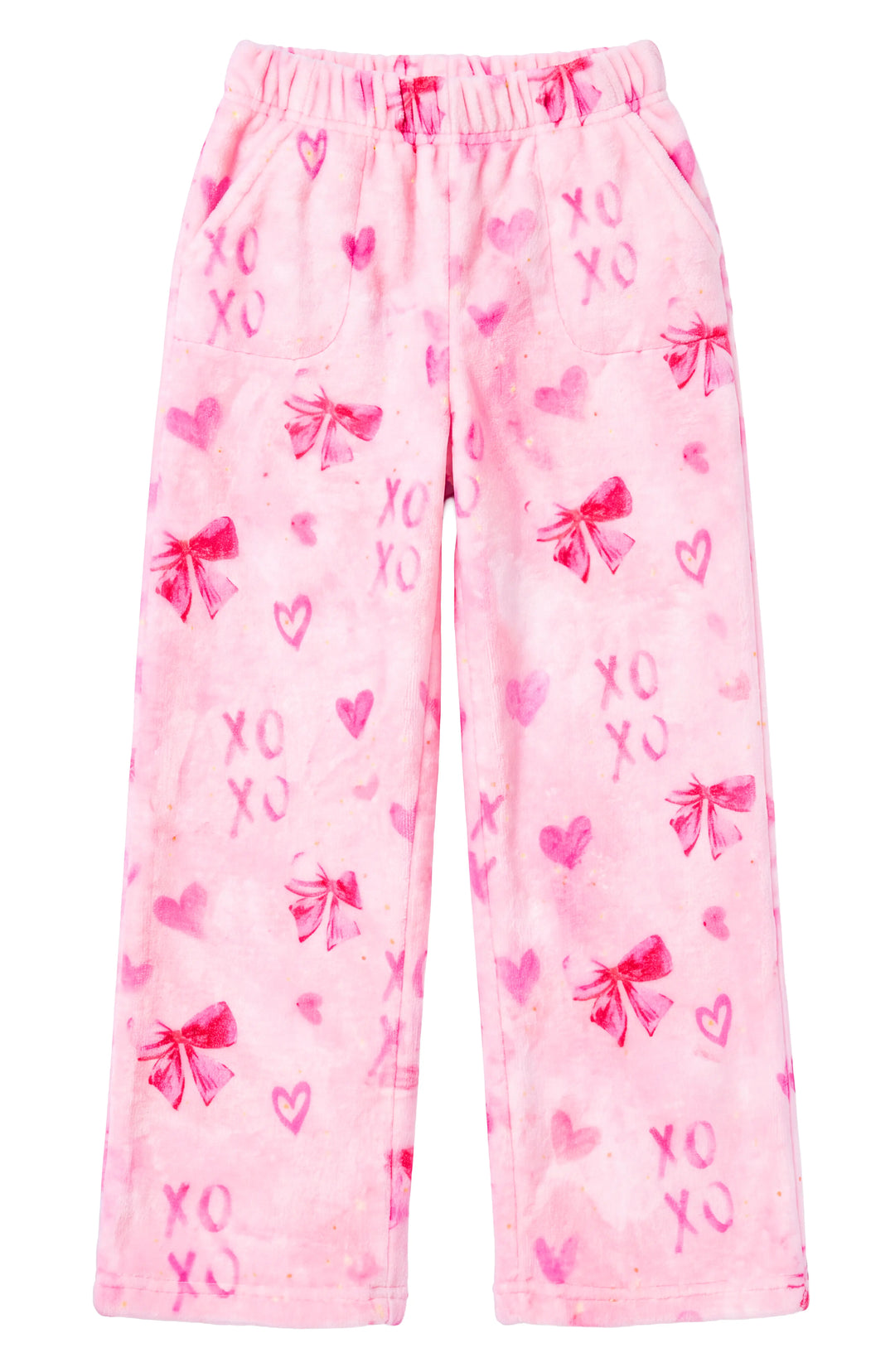 Plush Bow Print Pant