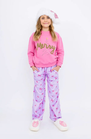 Bows Plush Pant