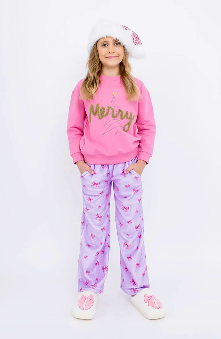 Bows Plush Pant