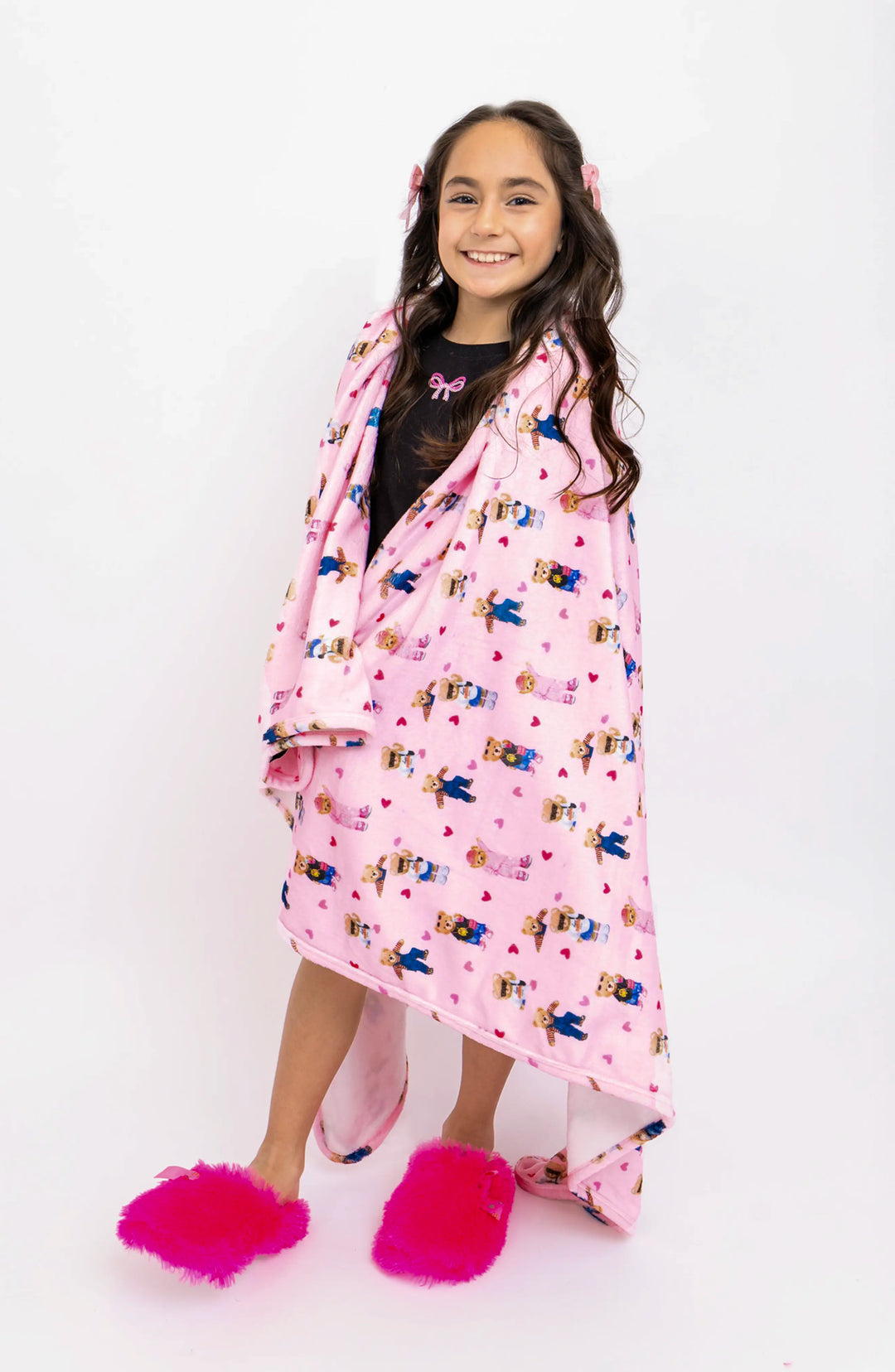 Teddy Bear Plush Blanket