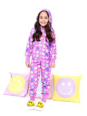 Smiley Faces Plush Onesie