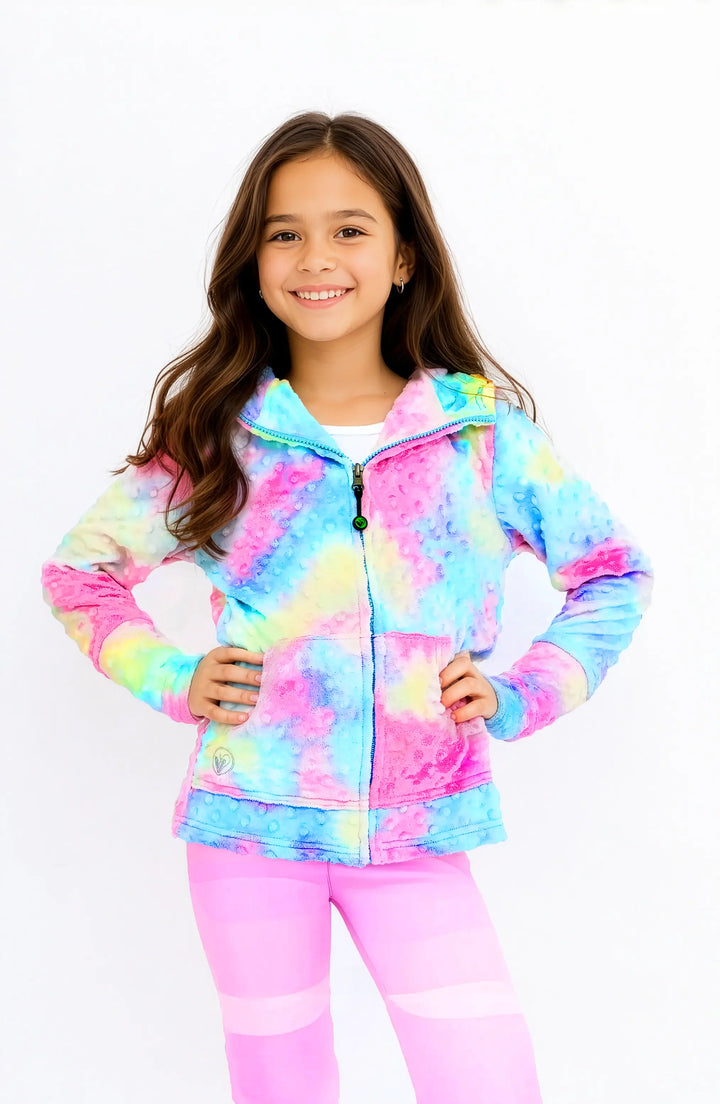 Minky Hoodie and Jogger Gift Set - Cotton Candy
