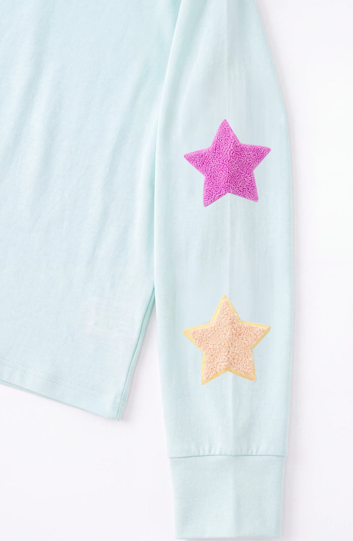 Applique Star Long Sleeve T-Shirt