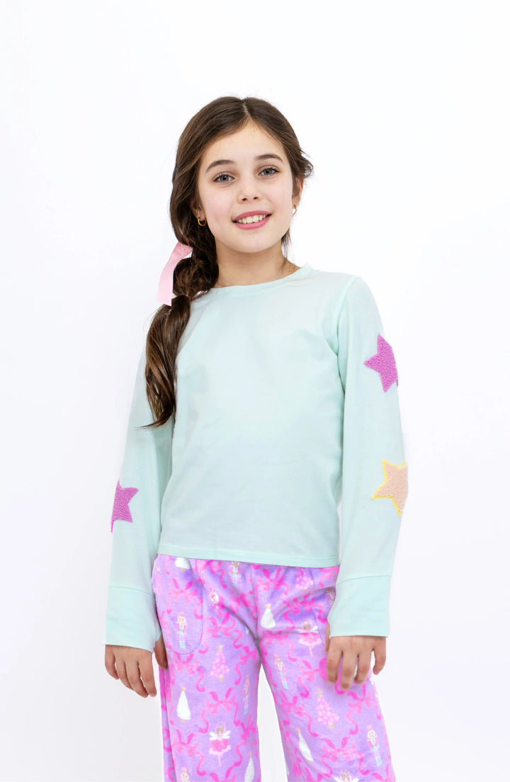 Applique Star Long Sleeve T-Shirt