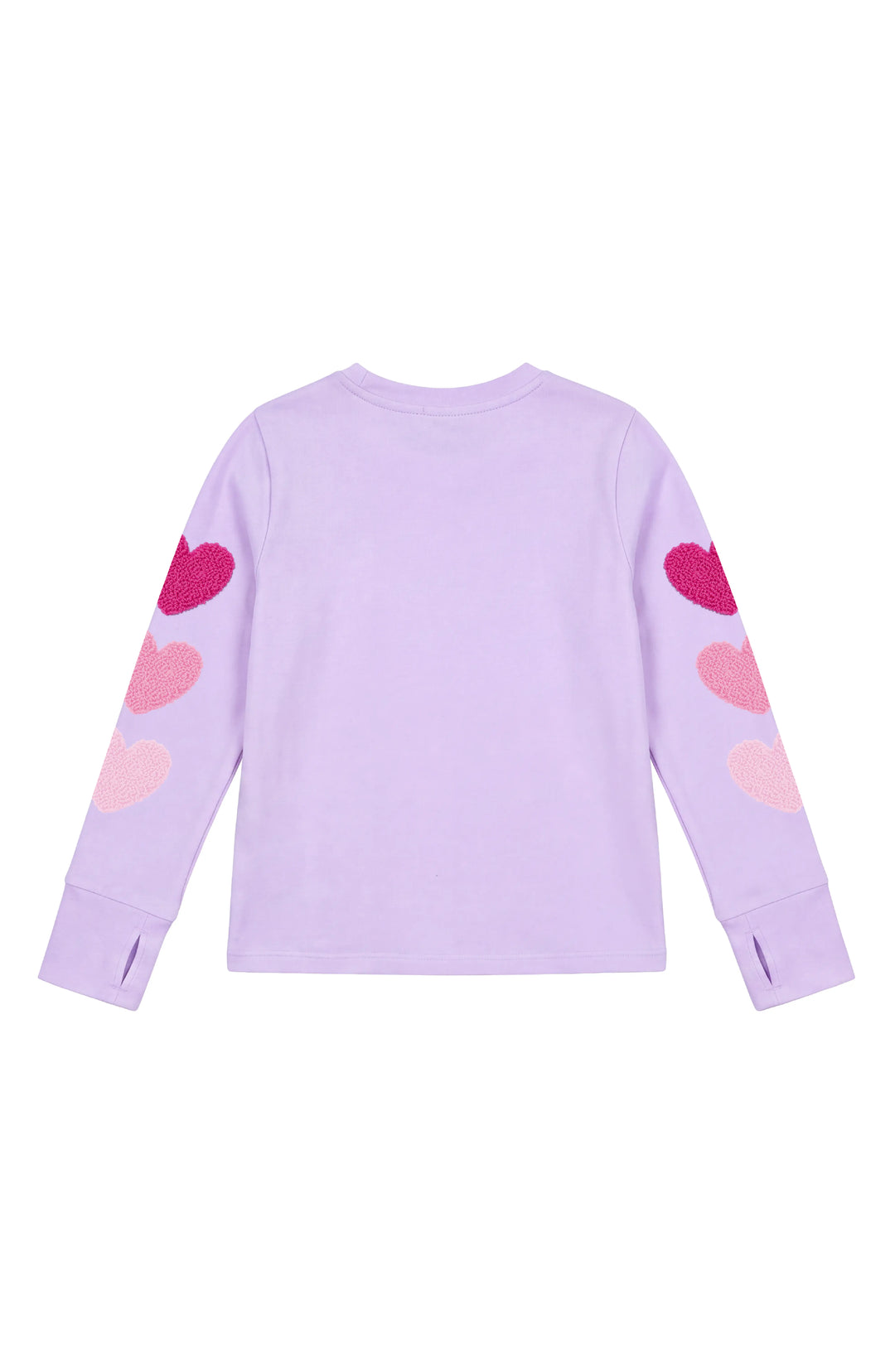 Hearts on the Sleeve Long Sleeve Top - Orchid