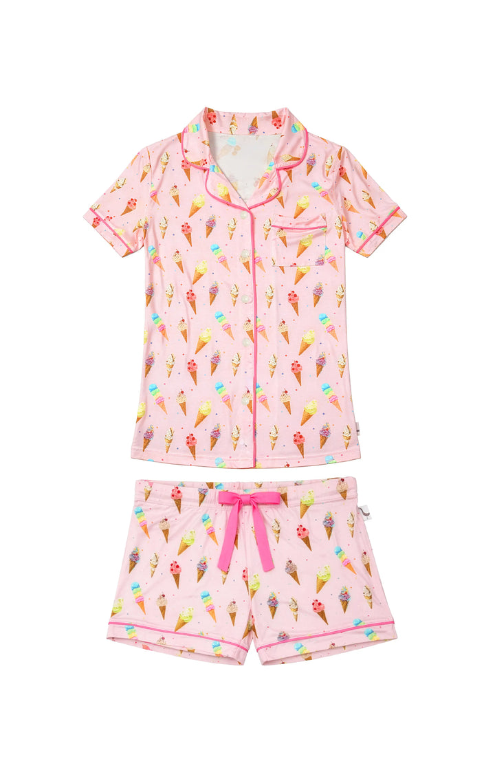 Ice Cream Jersey Short Sleeve PJ Set