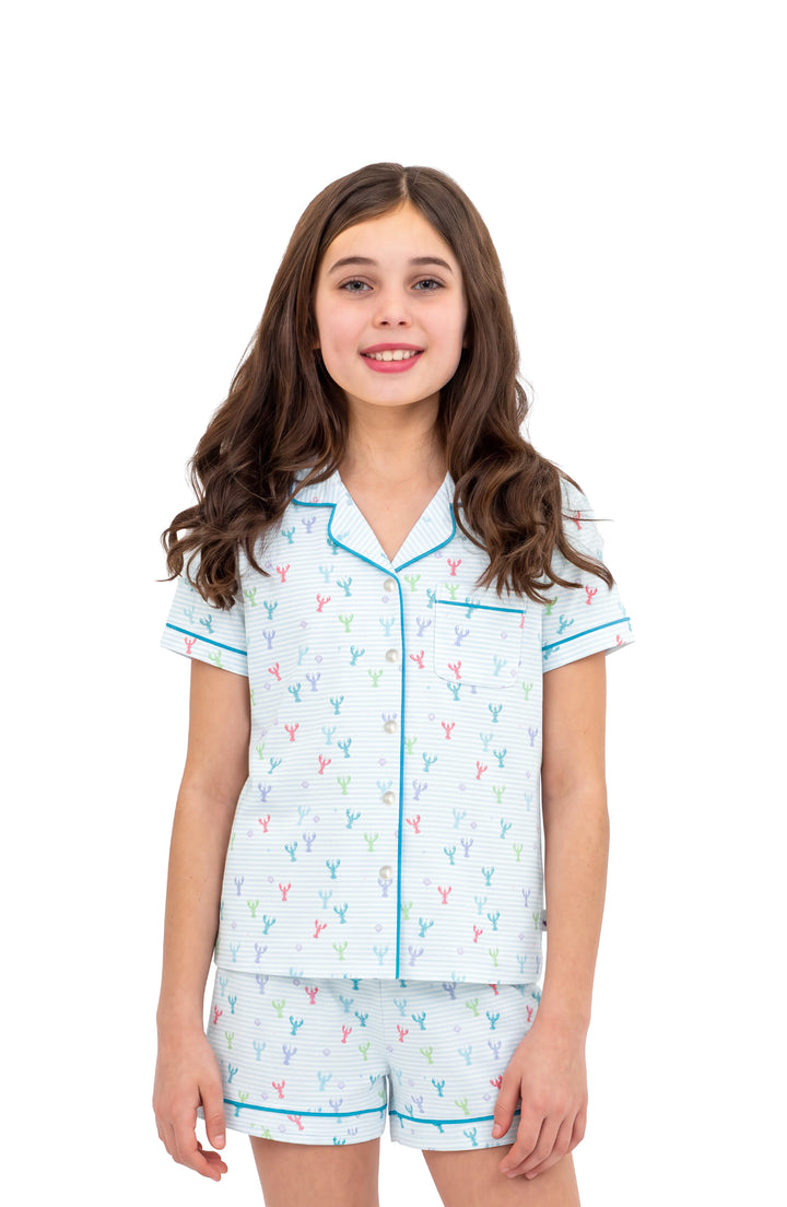 Multicolour Lobster Jersey Short Sleeve PJ Set