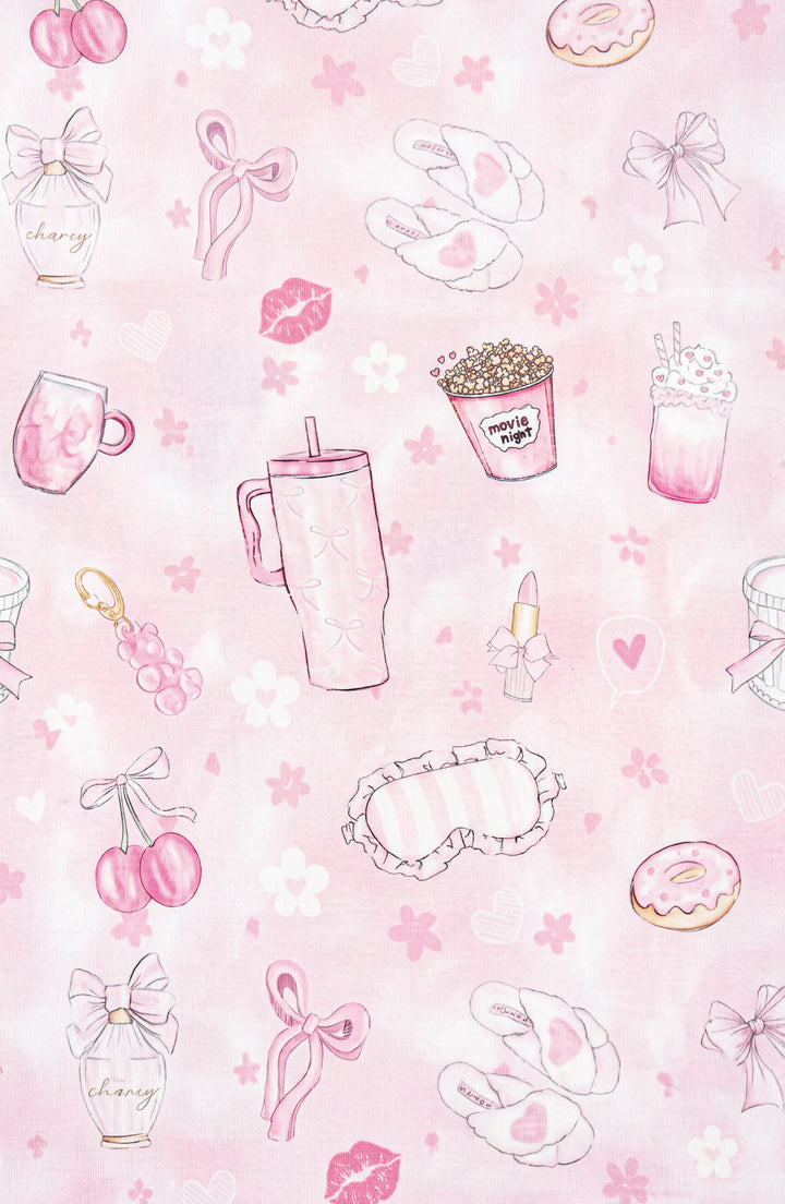 Blush Club Long Sleeve Jersey Pajama Pant Set