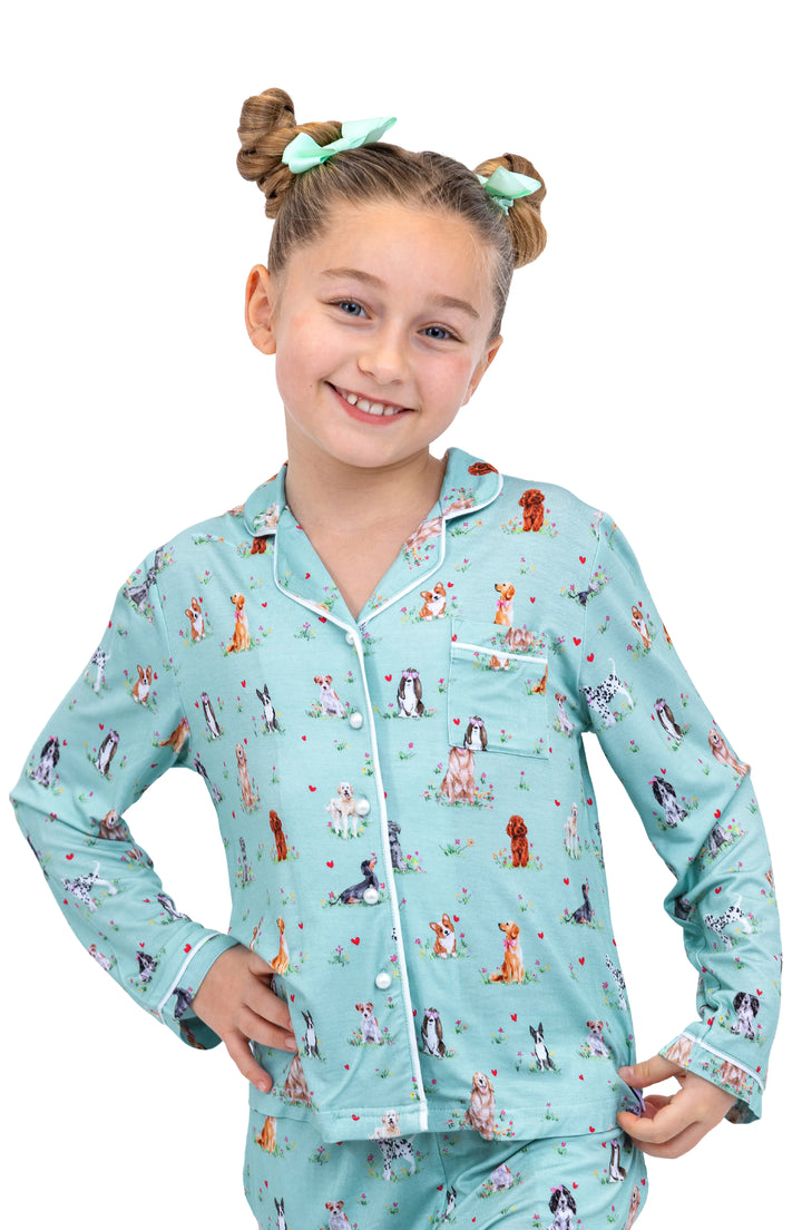Best Puppies Long Sleeve Jersey Pajama Pant Set