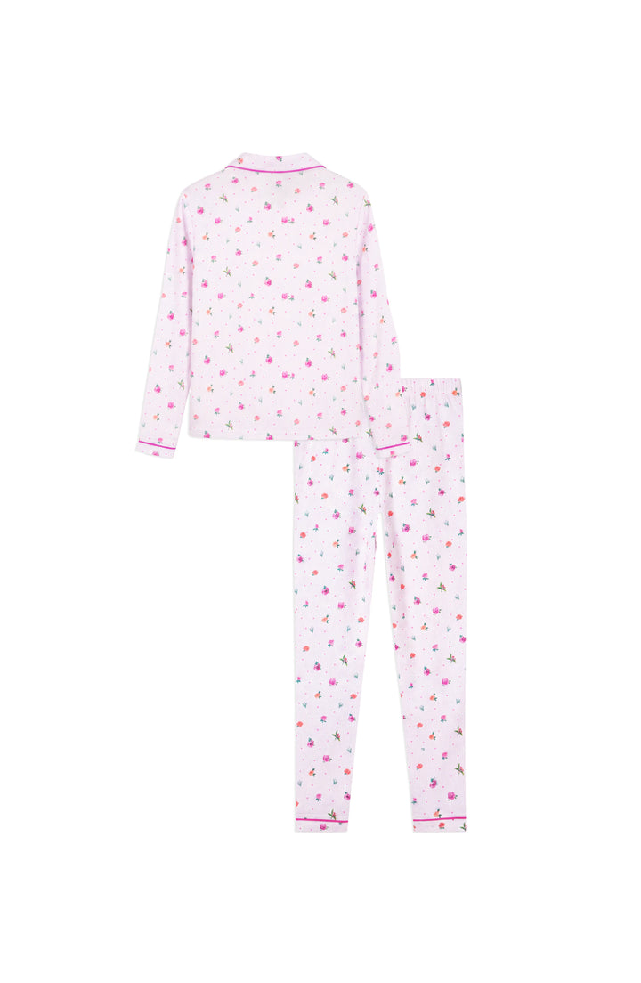 Garden Bloom Long Sleeve Jersey Pajama Pant Set