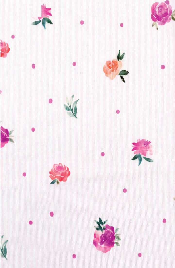 Garden Bloom Long Sleeve Jersey Pajama Pant Set