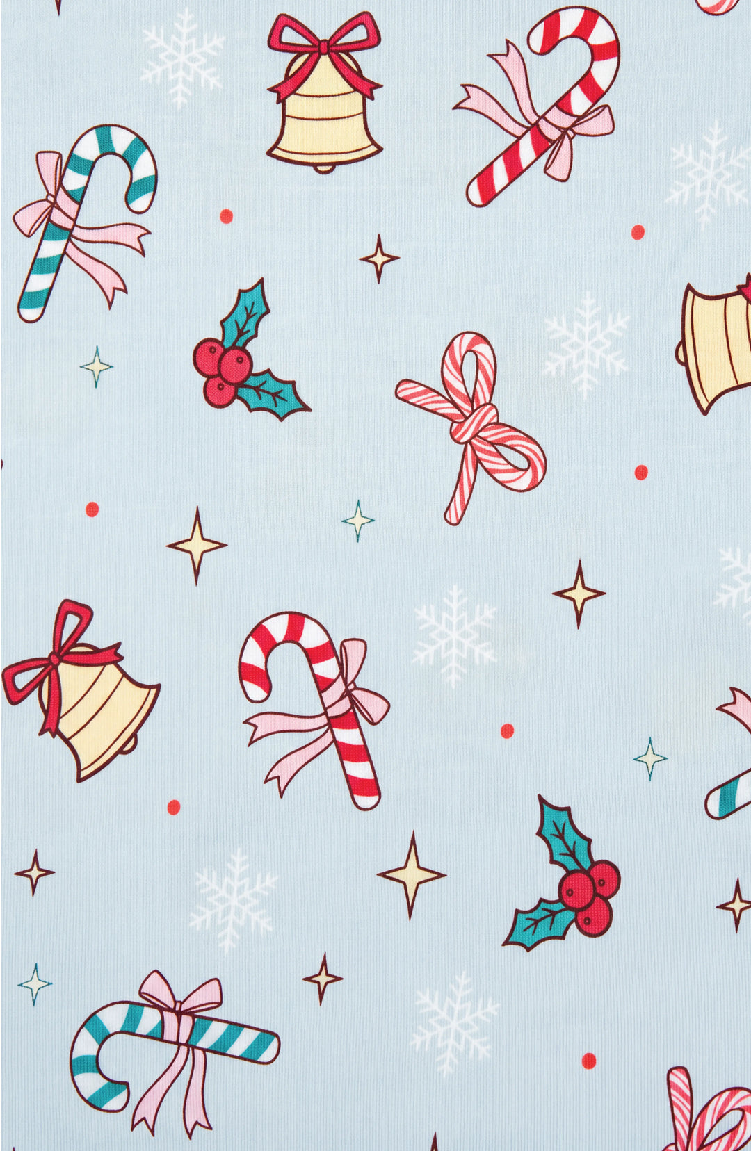 Holiday Bells Long Sleeve Jersey Pajama Pant Set