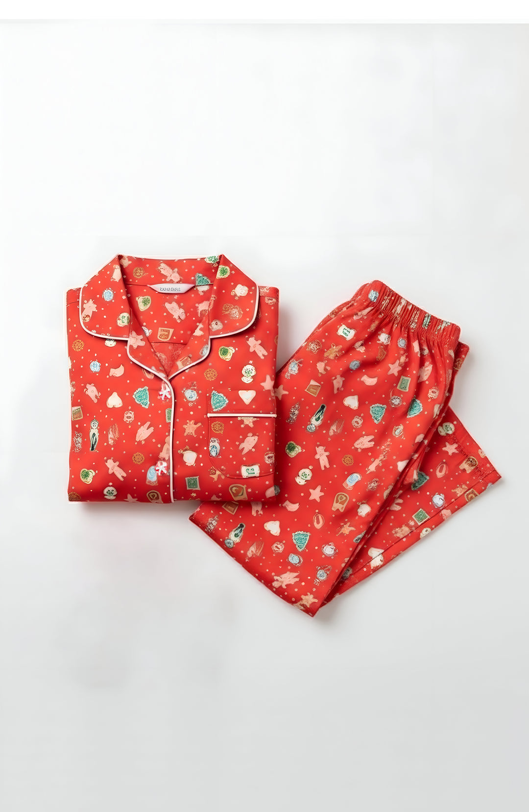 Christmas Cookies Long Sleeve Pajama Pant Set