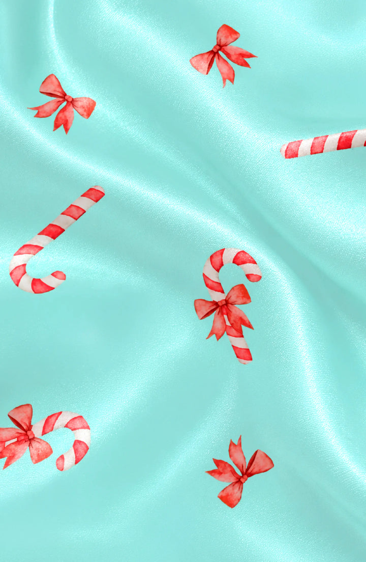 Girls Christmas Treats Long Sleeve Satin PJ