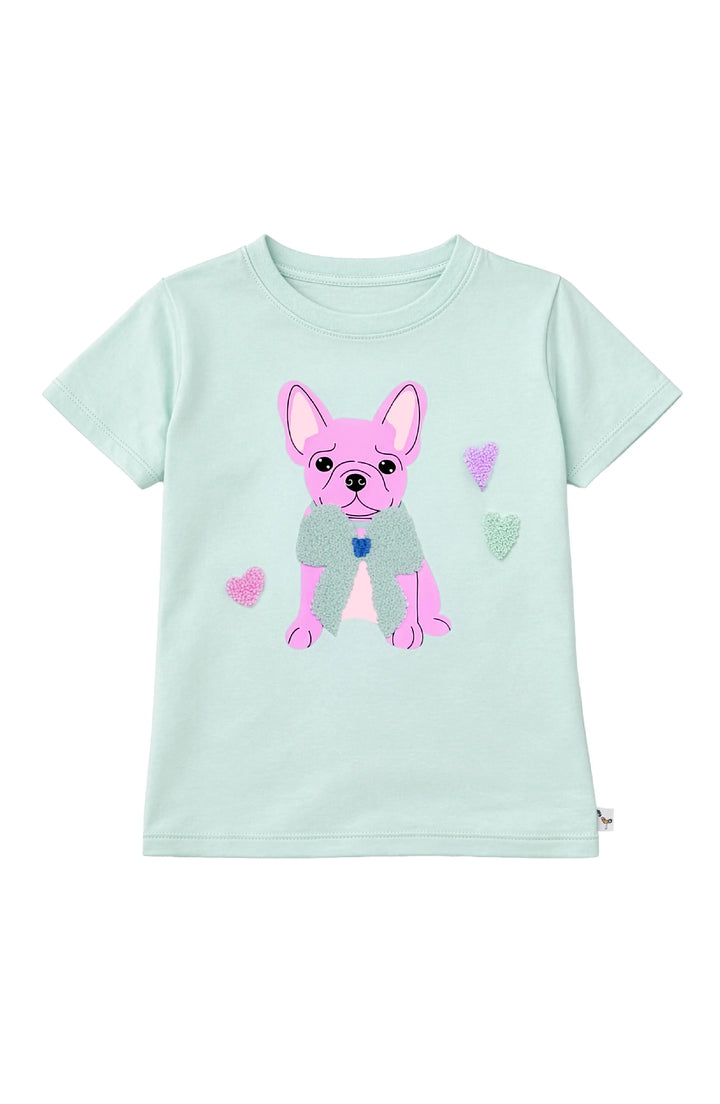Frenchie Bow Short Sleeve Tee