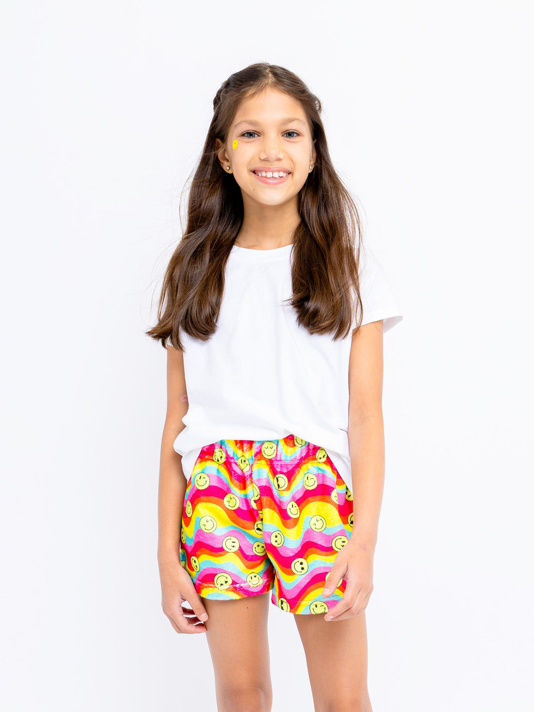 girls basic white short sleeve t-shirt