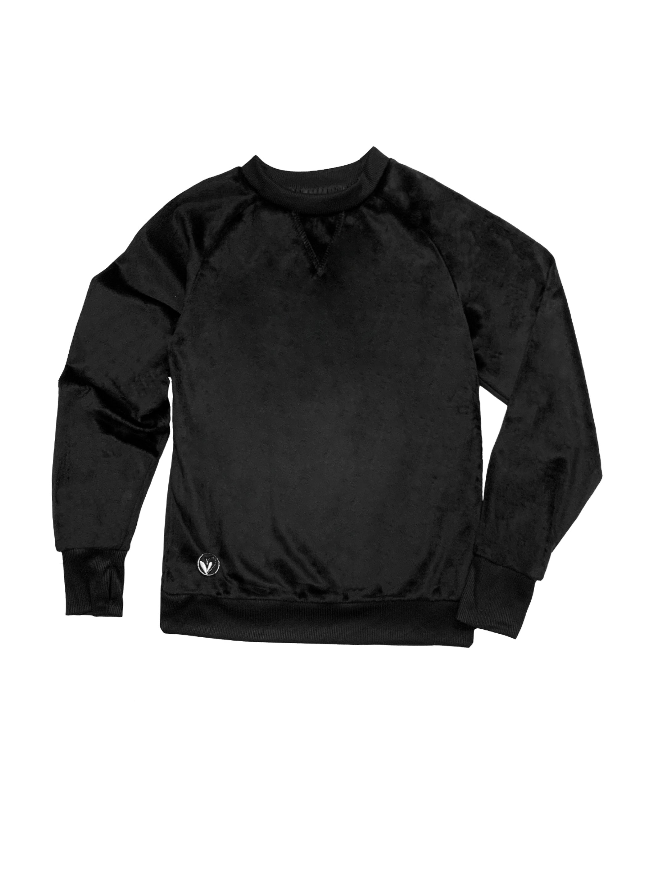 Girls Crewneck Sweatshirt | Black  | Limeapple
