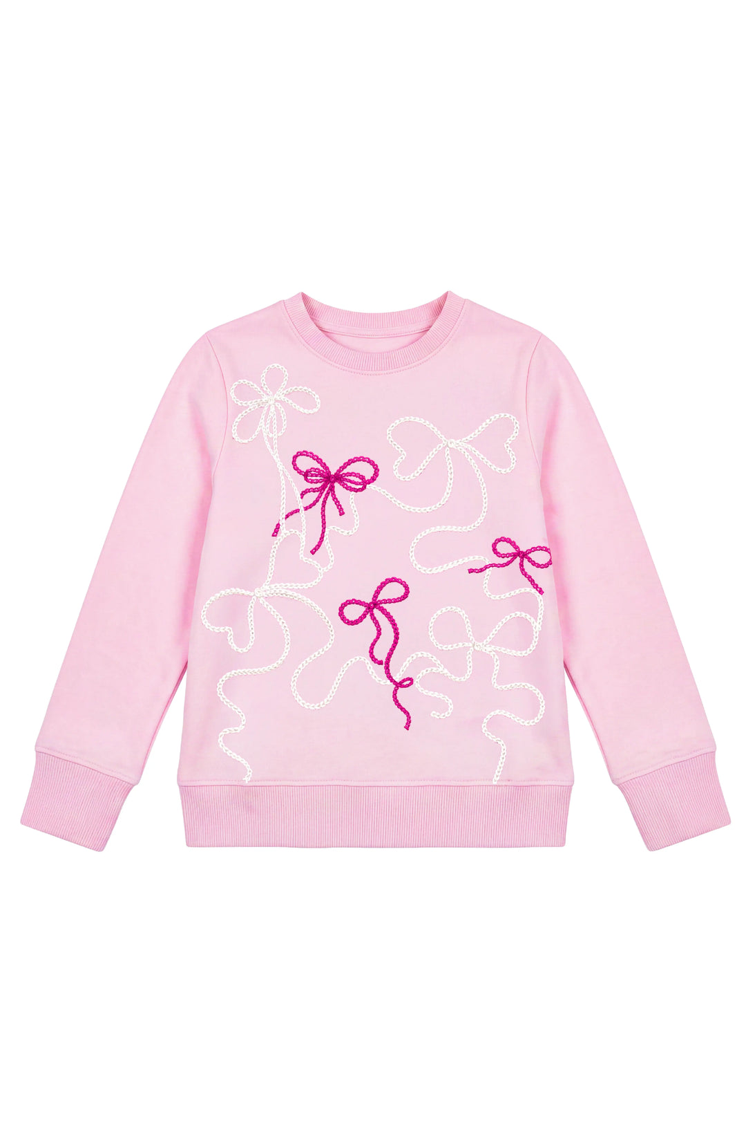 Embroidered Bows Sweatshirt