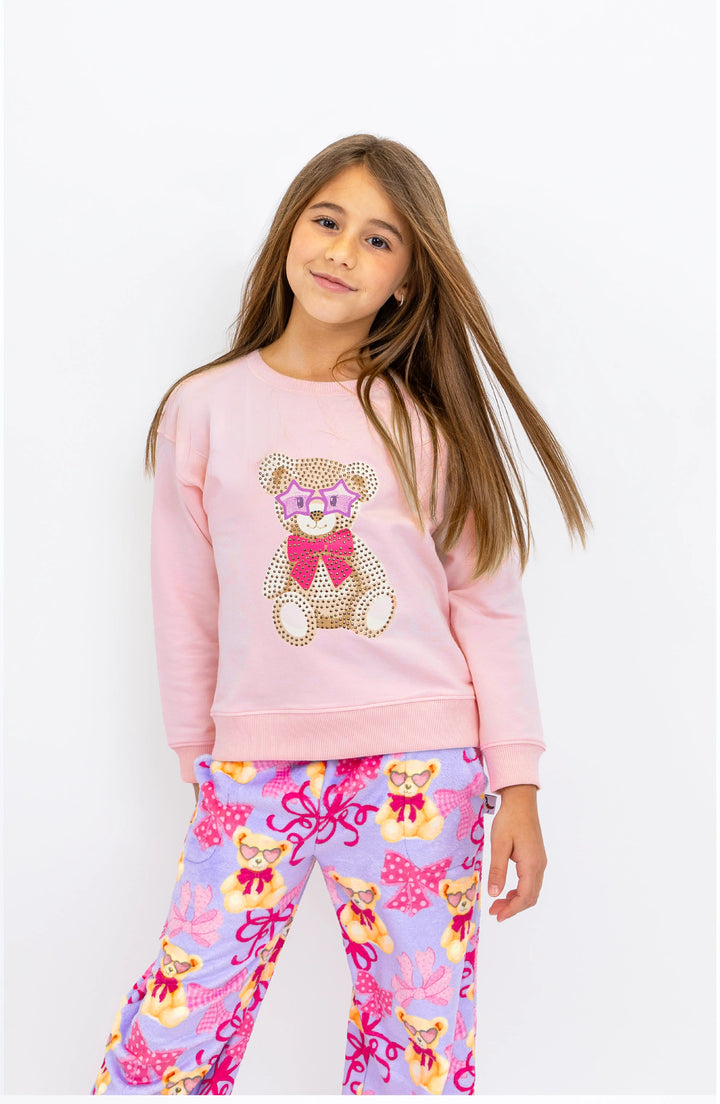 Rhinestone Bear Sweatshirt