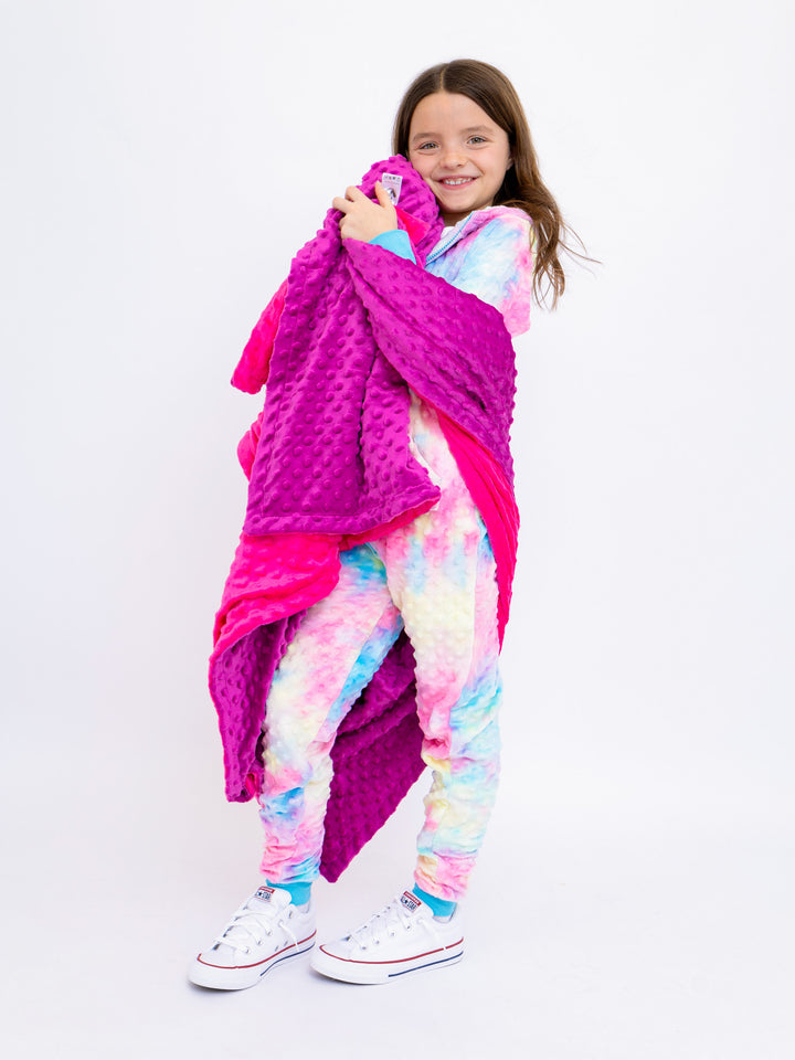 Mix & Match Minky Beanie and Blanket Gift Set