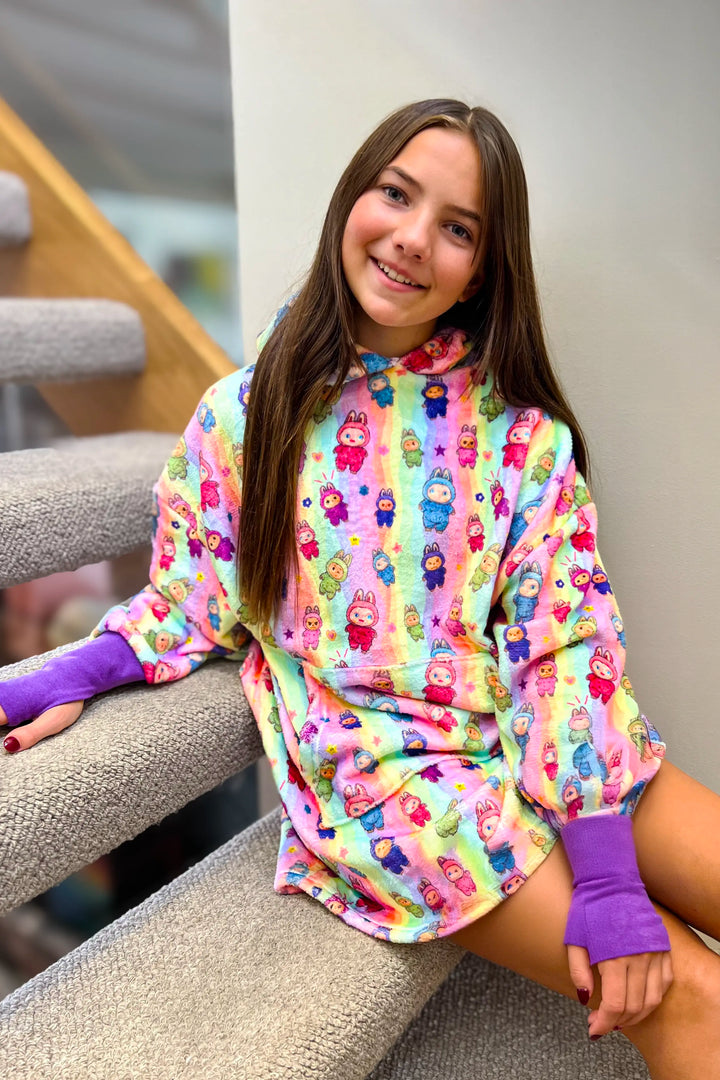 Plush Fuzzy Doll Oversized Hoodie