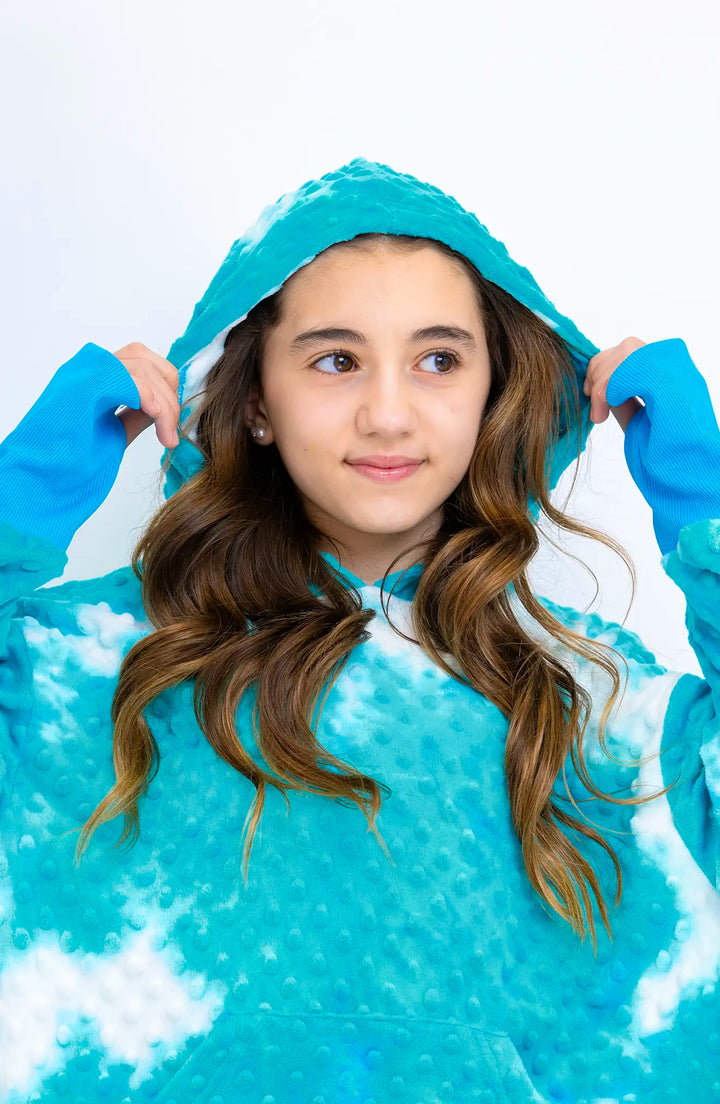 Minky Bubble Oversized Hoodie - Tie Dye