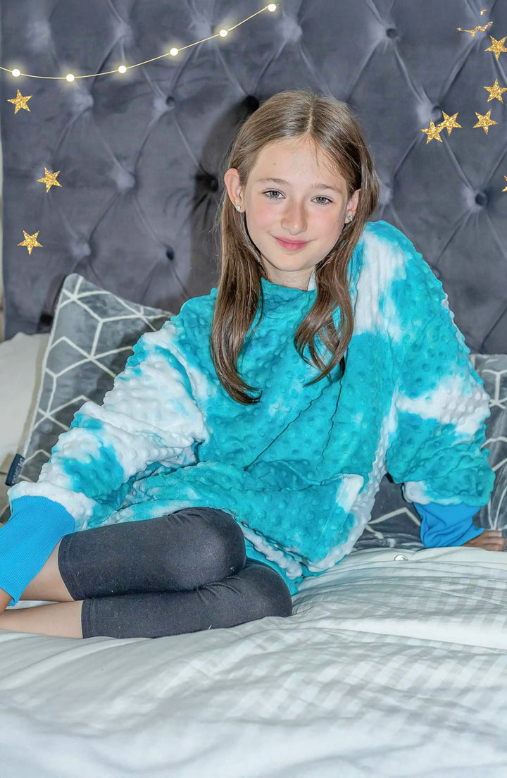 Minky Bubble Oversized Hoodie - Tie Dye