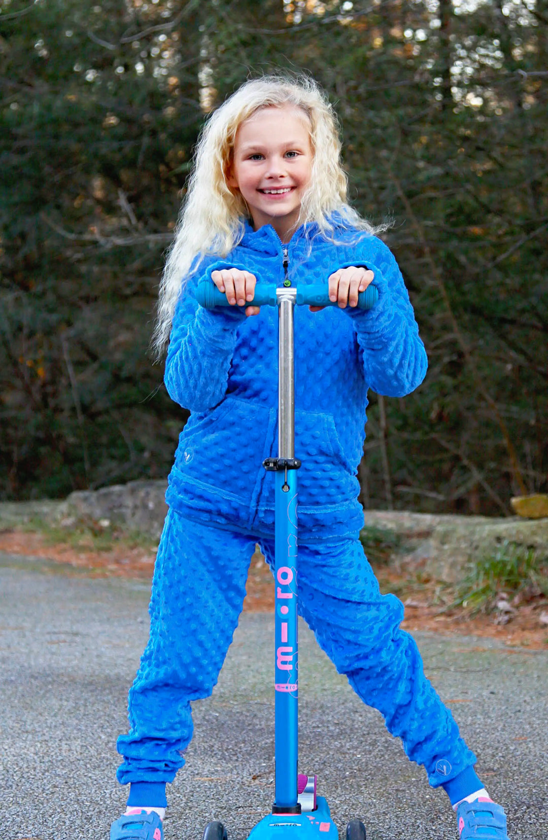 Minky Hoodie and Jogger Gift Set - Blue