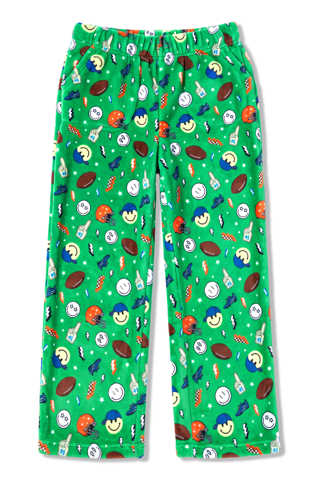 Boys Happy Sports Plush Pants