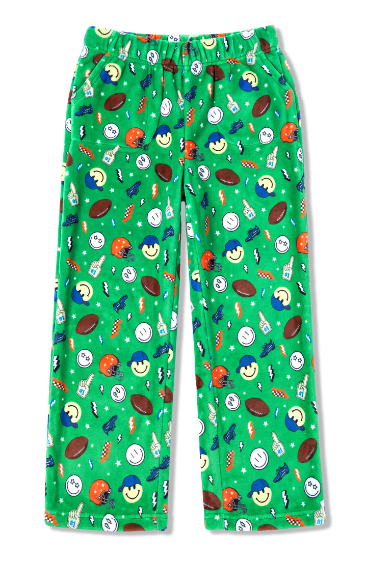 Boys Happy Sports Plush Pants