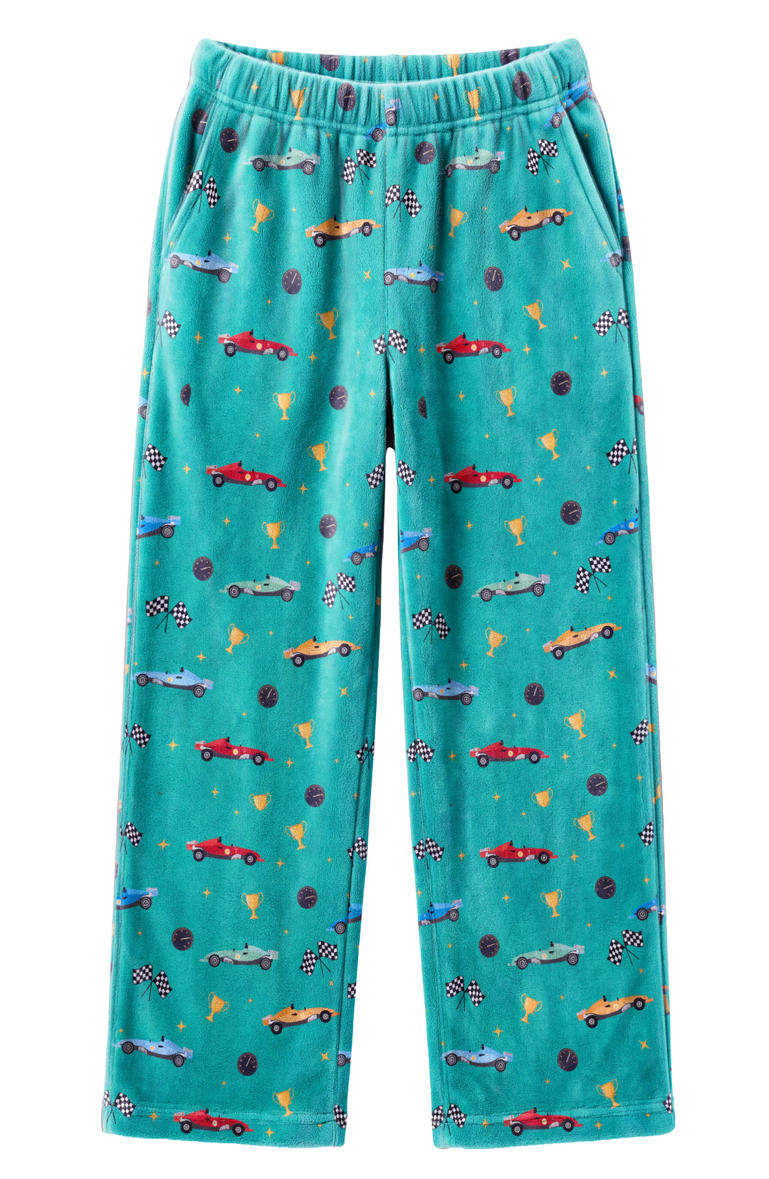 Boy's Racecars Plush Pant