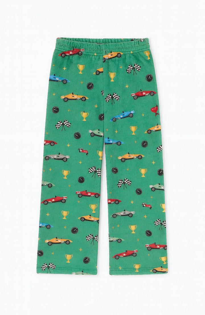 Boy's Racecars Plush Loungewear Pant