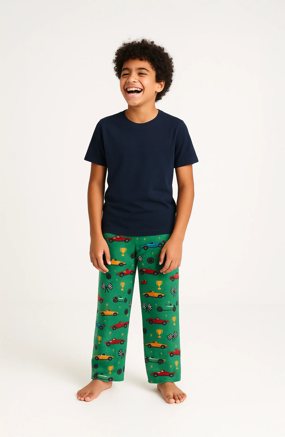 Boy's Racecars Plush Loungewear Pant